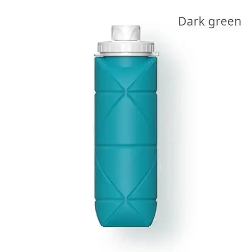 1Pc 600ml Foldable Space-saving Portable Reusable Silicone Sport Water