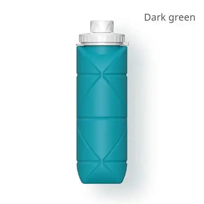 1Pc 600ml Foldable Space-saving Portable Reusable Silicone Sport Water