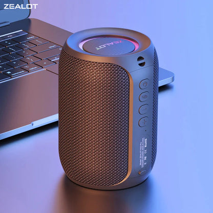 ZEALOT S32 Pro Bluetooth Speaker Wireless Subwoofer Mini Hifi Bass Stereo RGB Lights Support Micro SD Card AUX Play Microphone ZEALOT SY Speaker Store