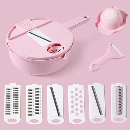 1Pc Green/Blue/Pink Kitchen Multifunctional Salad Utensils Vegetable Chopper Carrot Potato Manual Shredder Cook Vegetable Tools Shop1103816097 Store