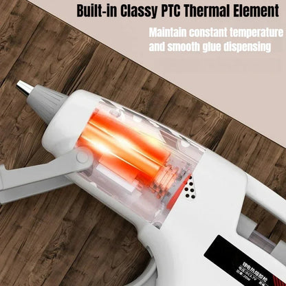 Mini Pink Rechargeable Hot Silicone Gun,7mm Portable Cordless Glue Gun 3.7V,60 Min Use,Type-C Charging, Kids DIY Crafts Tools ATOTOOL Store