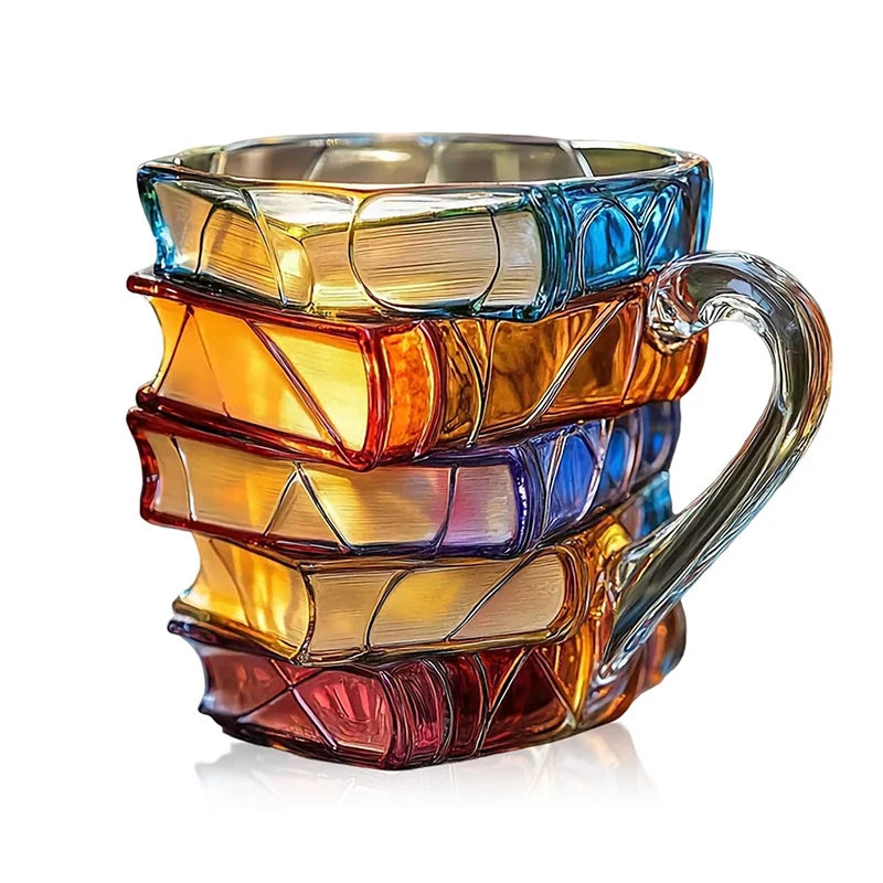 BookBrew™ 3D Stacked Books Mug 📚☕