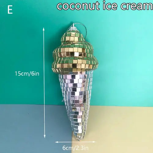 6in Hanging Disco Ice Cream Mirror Room Decor Reflective Disco Ball AliExpress