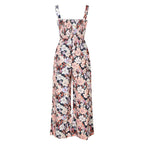 Bloom & Move: Floral Sleeveless Jumpsuit with Pockets