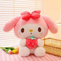 22/35cm Sanrio Strawberry Kuromi Pillow Plush Toy Girls Soft Stuffed Animal Toys Strawberry Melody Doll Gift Shop1103717545 Store