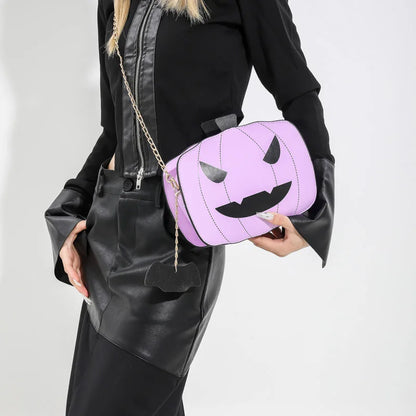 ‌2025 New Halloween Pumpkin Bag - Funny Cartoon Crossbody Chain Shoulder Bag Crossbody Chain Purse