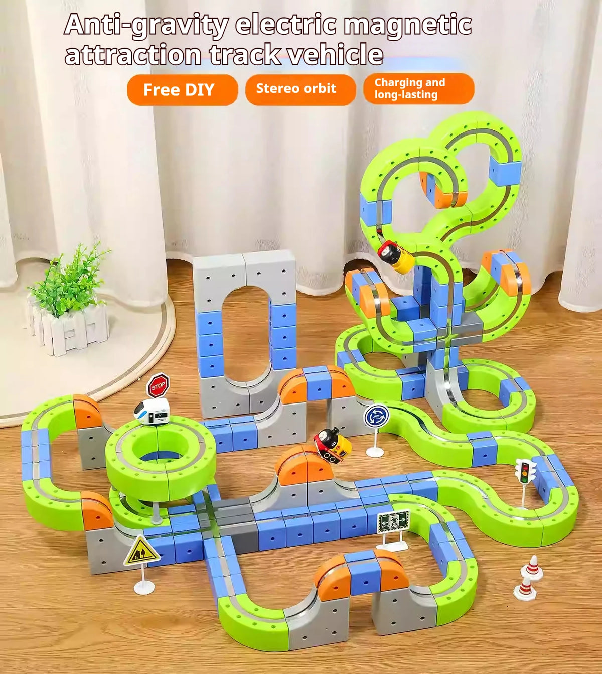 MagniTrack™ – Set de Aventura de Tren Magnético Creativo 🚄✨