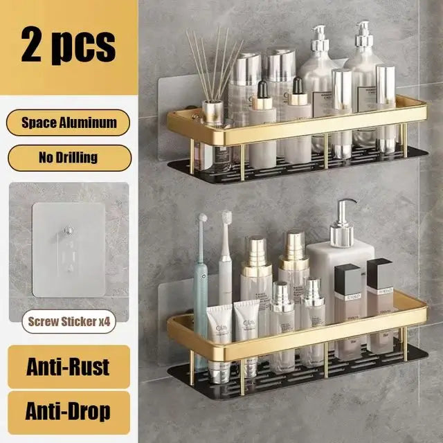 No Drill Wall Mounted Bathroom Shelf Shop1103677105 Store