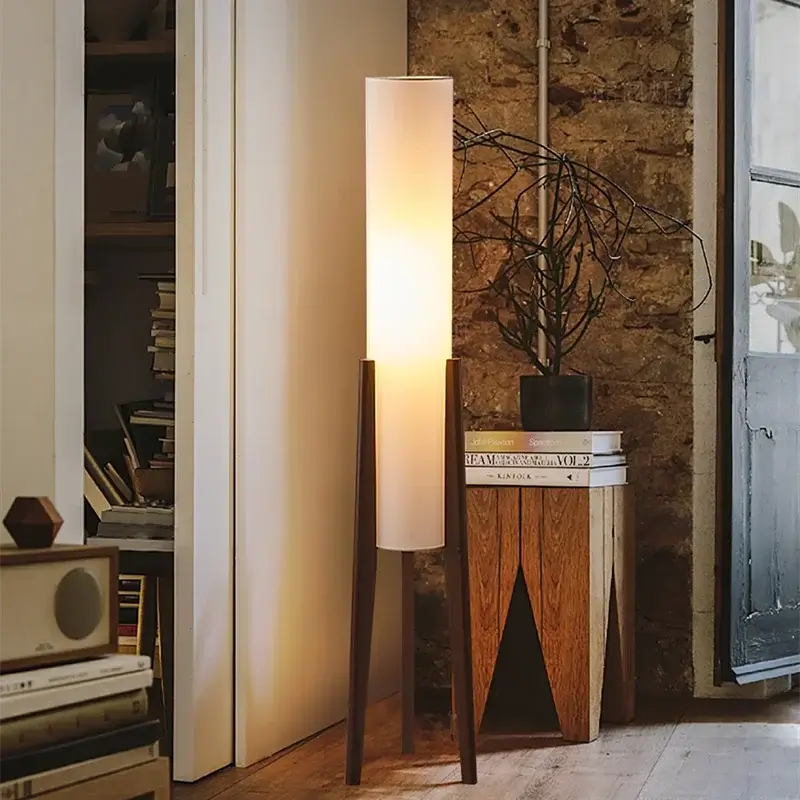 Chinese Fabric Floor Lamp – Zen-Inspired Wooden Lighting Homelover Light Store