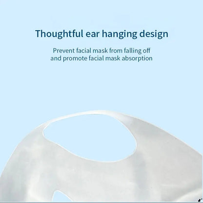 3D Silicone Mask Face Women Skin Care Tool Hanging Ear Face Mask Gel
