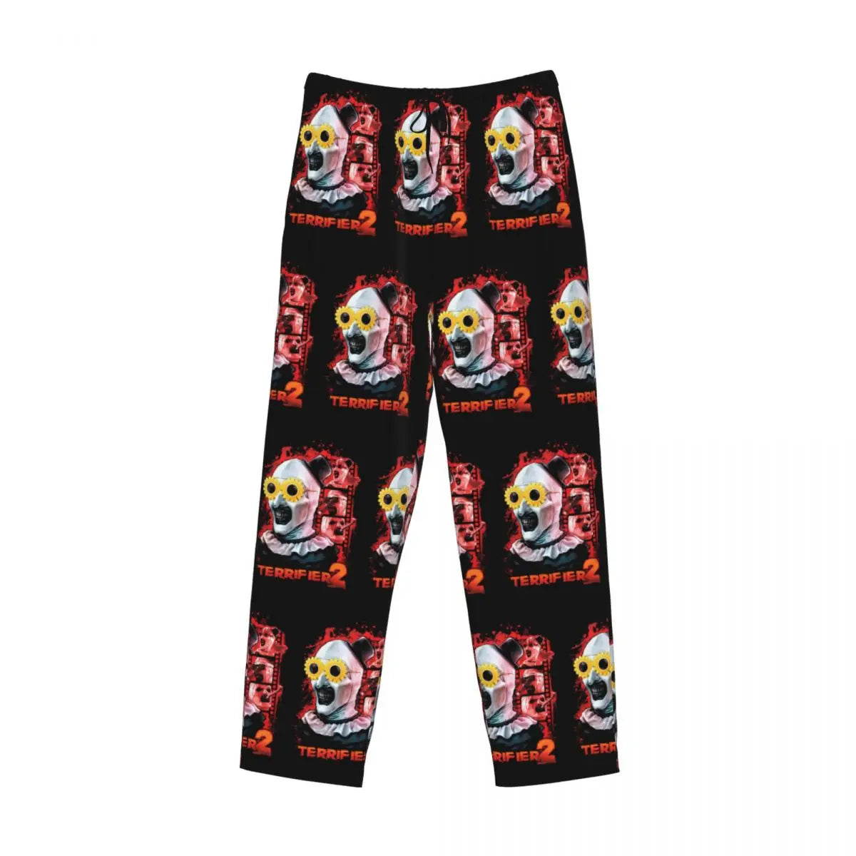 Custom Printed Horror T-Terrifiers Film Essential Pajama Pants Men Sleep Sleepwear Bottoms with Pockets