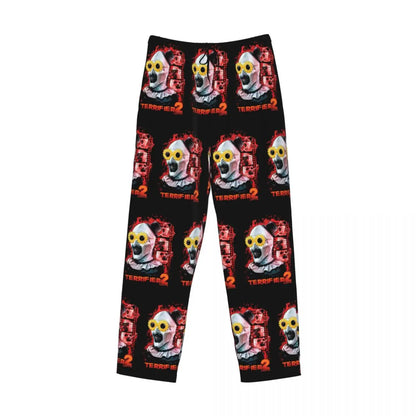 Custom Printed Horror T-Terrifiers Film Essential Pajama Pants Men Sleep Sleepwear Bottoms with Pockets