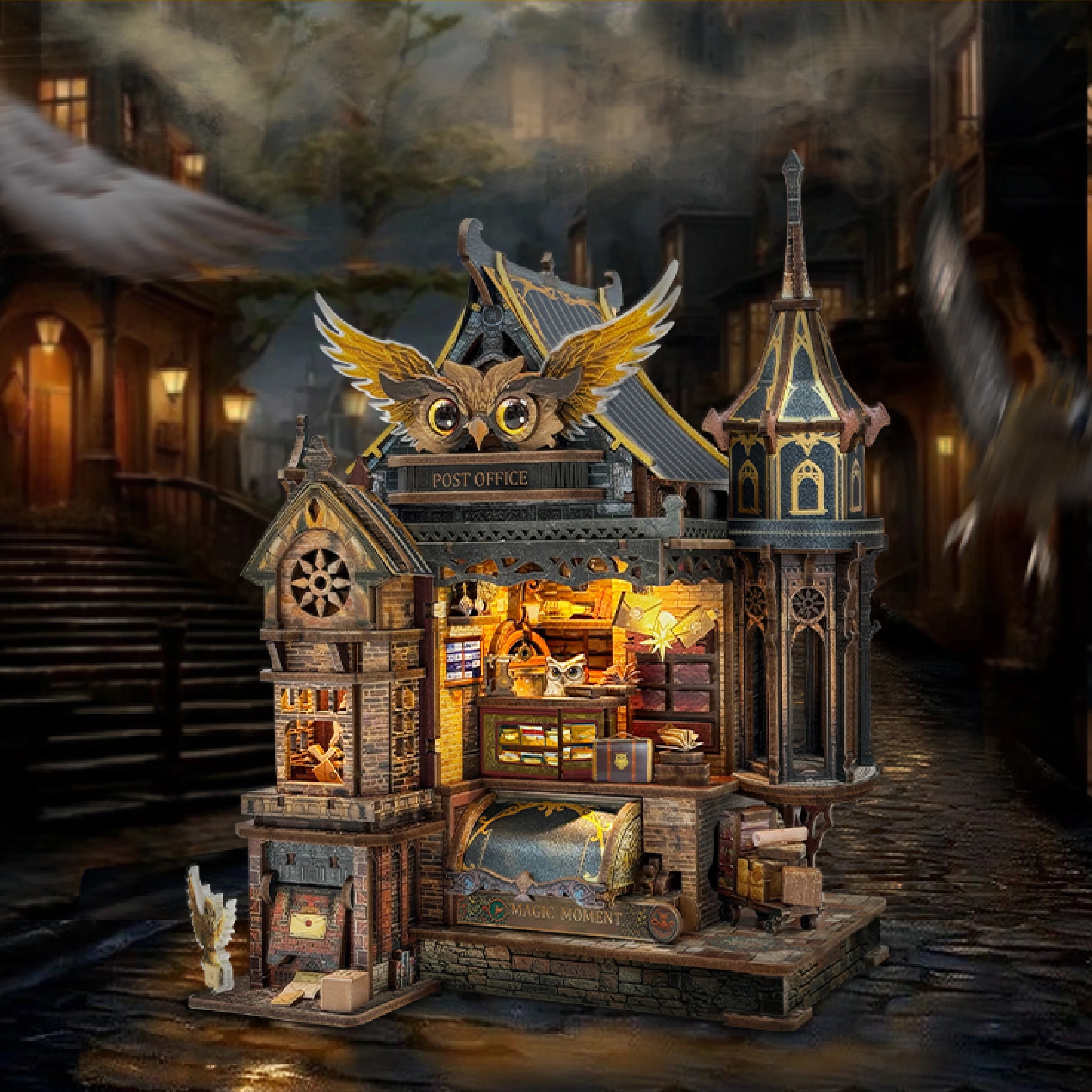 OwlPost™ 3D Puzzle 🦉✨ — Build Your Own Miniature Masterpiece