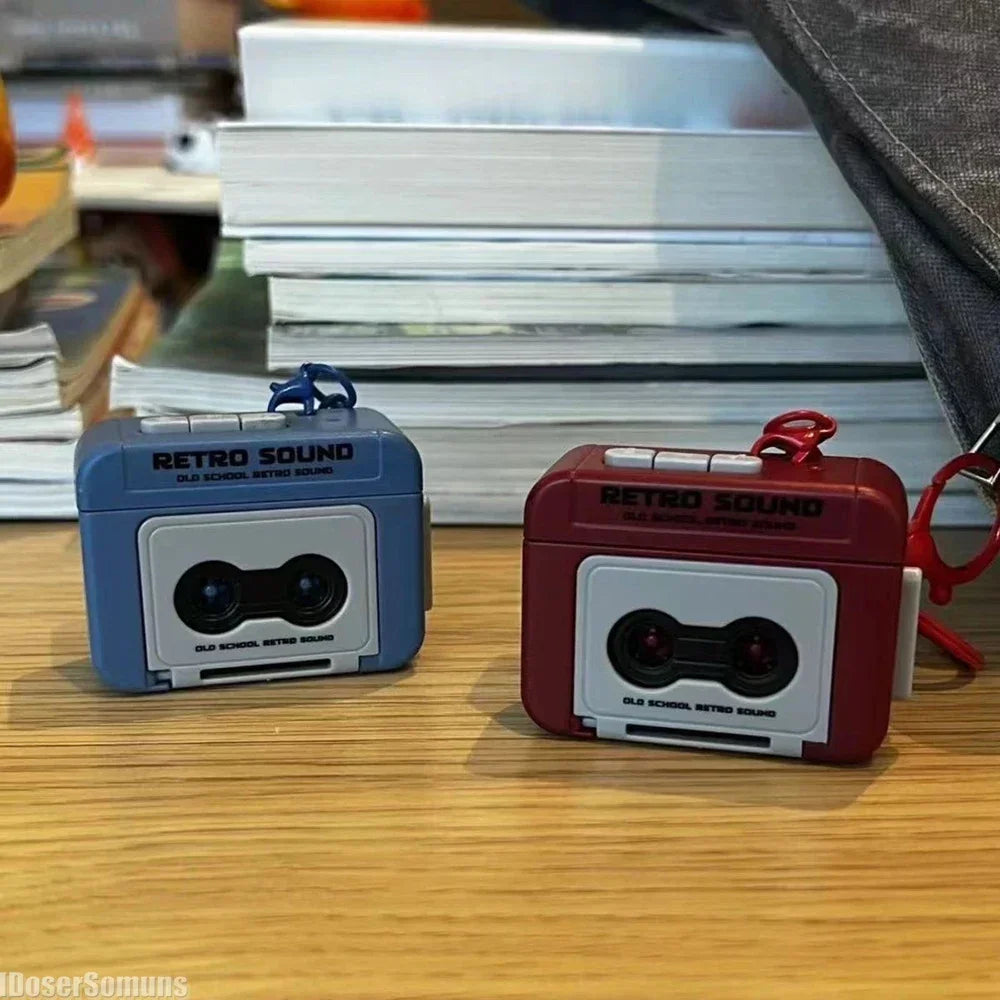 Mini Retro Tape Recorder Keychain – Vintage Vibes on the Go! 74SS0 Home Store Store