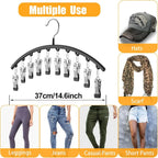 Clip & Tidy – Metal Yoga Pants Hanger for Closet Bliss!