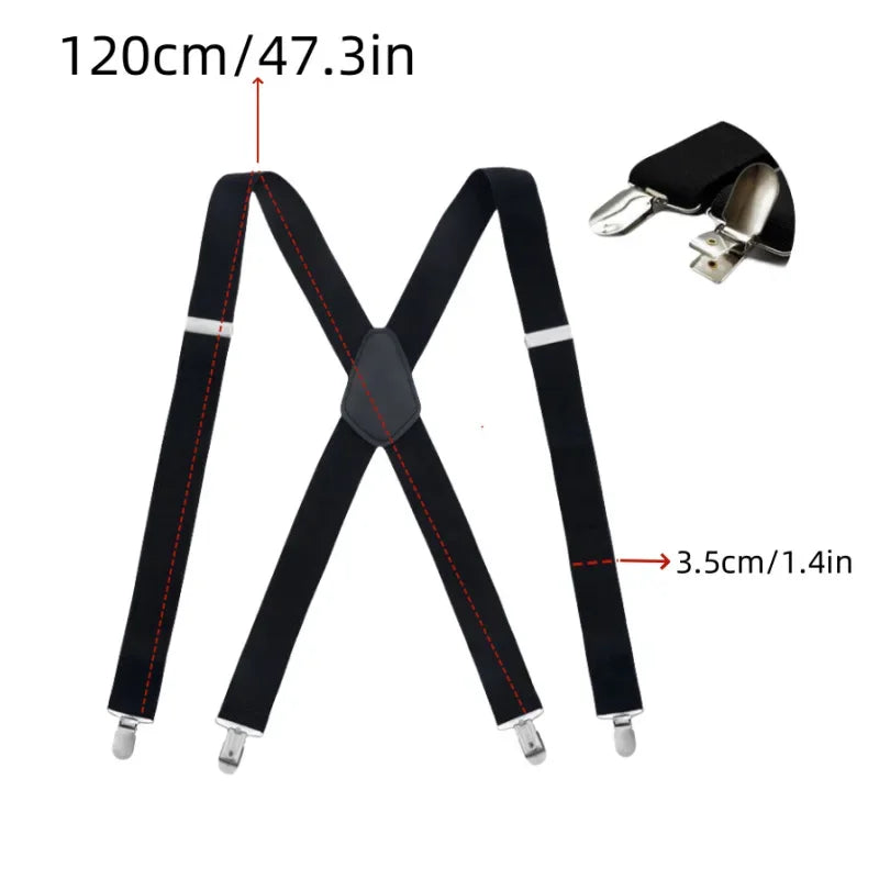 NoSlipFlex™ Suspenders 🔒 — Move Freely, Pants Stay Secure