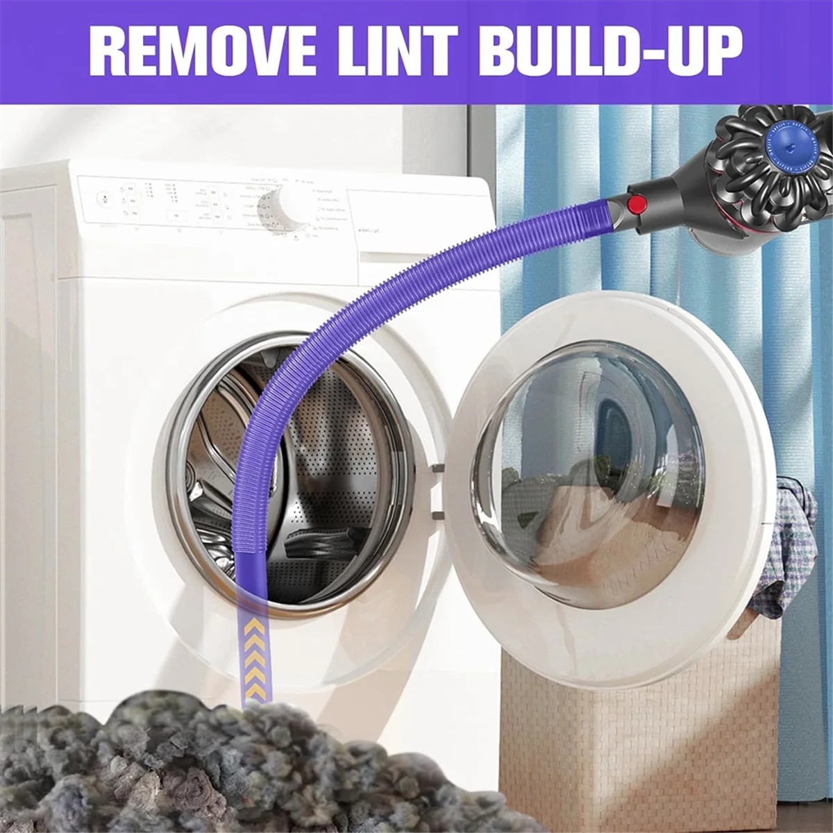 Clean Easy: Kit de ventilación para secadora con accesorio de manguera