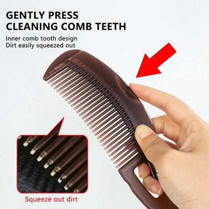 Dandruff Removal Scalp Hair Combs Hair Dressing Comb Self-Cleaning AliExpress