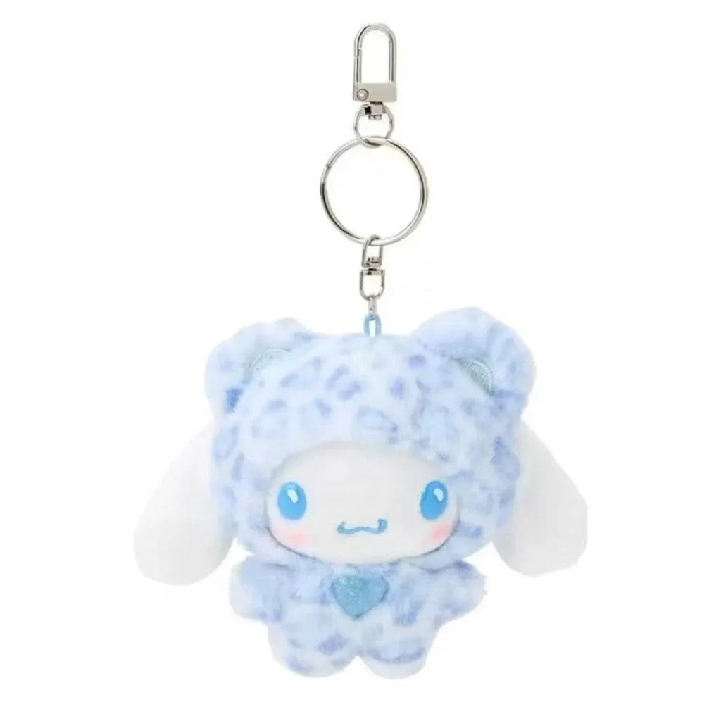 Sanrio Leopard Print Bear Series Hello Kitty Keychain Pendant Cartoon Kitty Cat Plush Doll Pendant Keychain Bag Decorations Gift Stone's Store