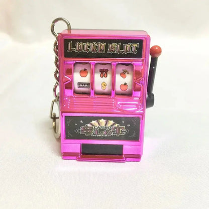 Simple Fashion Trend Keychain Toy Fruit Machine Slot Machine Keychain