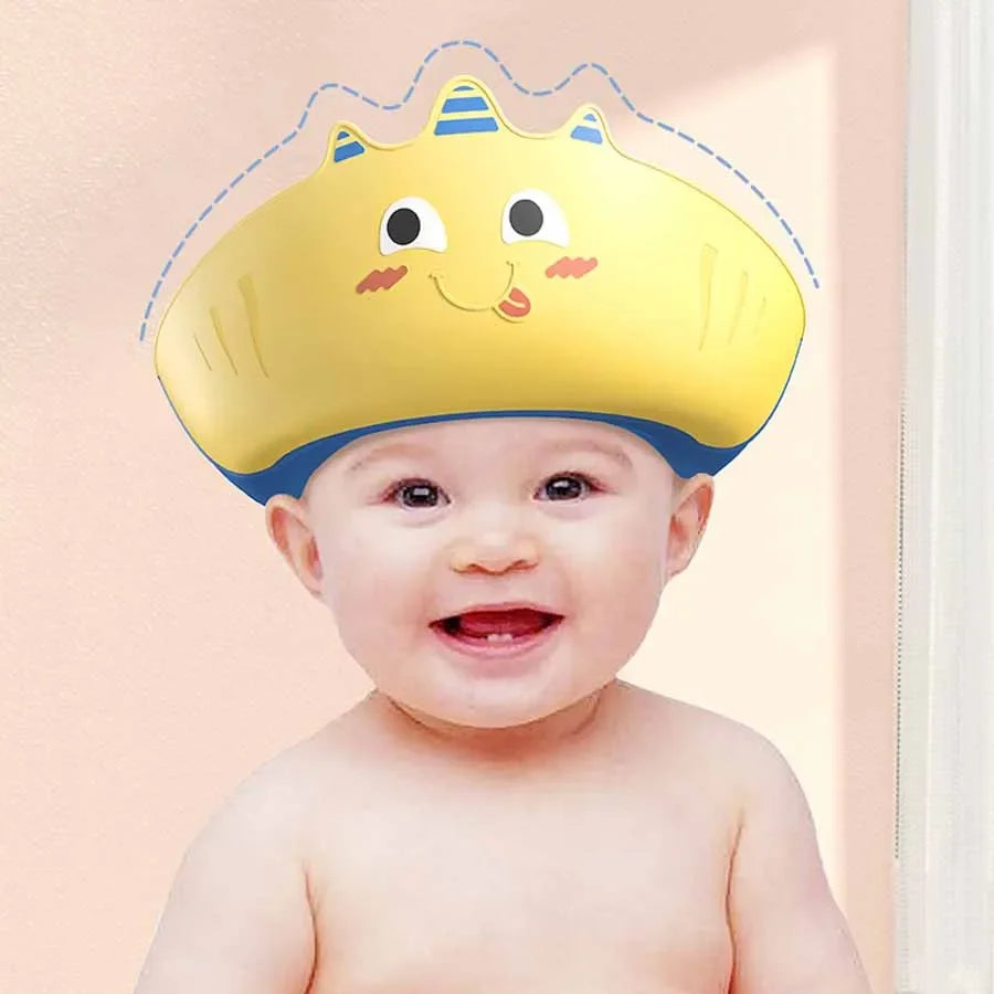 Children Shower Shampoos Hat Soft Adjustable Waterproof Wash Hair Hat for Kids Ear and Eye Safe Protection Baby Shampoo Cap