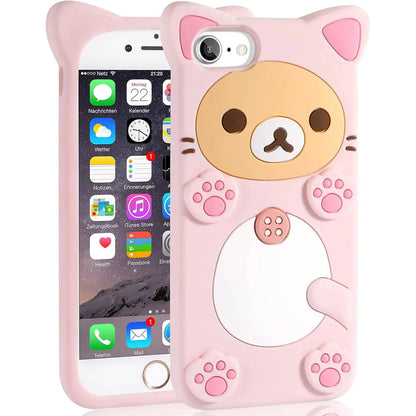 Rilakkuma Cat Bear For iPhone 16 15 14 13 12 11 Pro Max Xs XR 6 7 8 AliExpress