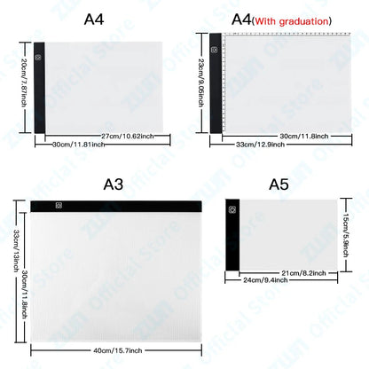 A3/A4/A5 3-Level Dimming Led Drawing Copy Pad Board Children's Toy AliExpress