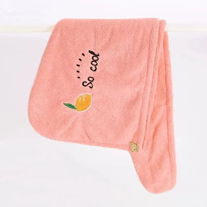 1pc Quickly Dry Hair Hat Super Absorbent Soft Bathroom Women Head Towels Girls Cute Hair Towel Hair Dry Wrap Bonnets Stone's Store