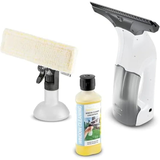 NEW - WV 1 Electric Window Vacuum Squeegee 10" - Perfect for Showers, Mirrors, Glass, and Countertops - Electric