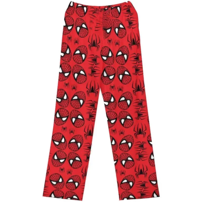 Hello Kitty Spider-man Cotton Loose Ladies Pajama Pants Pyjama Trousers Women Men Cartoon Sleep Bottoms Lounge Wear Girl Sleep Stone's Store