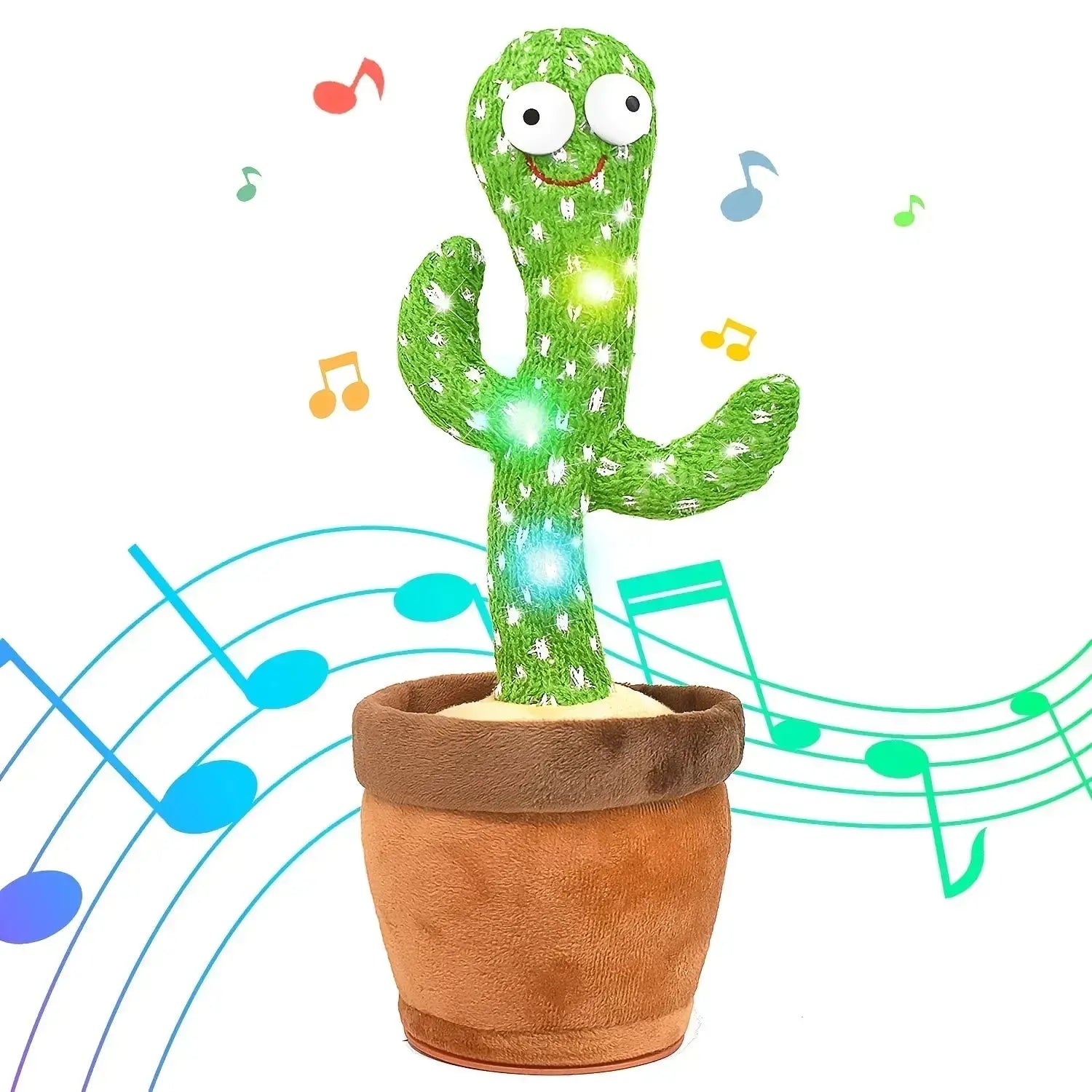A talking cactus toy that can be charged, recorded, and repeated. Suitable for Spanish, English, and Arabic  voice changer Shop1104086959 Store