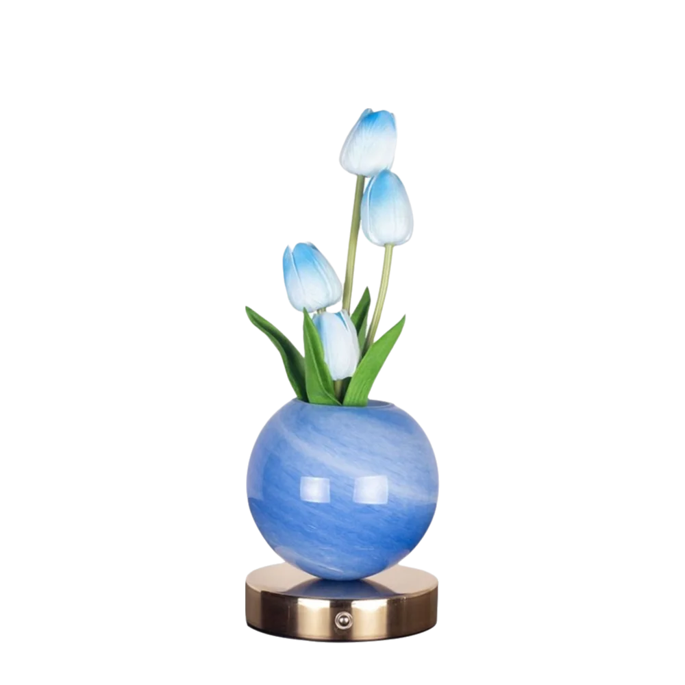 TulipGlow™ Table Lamp 🌷✨ — Touch-Controlled Floral Elegance