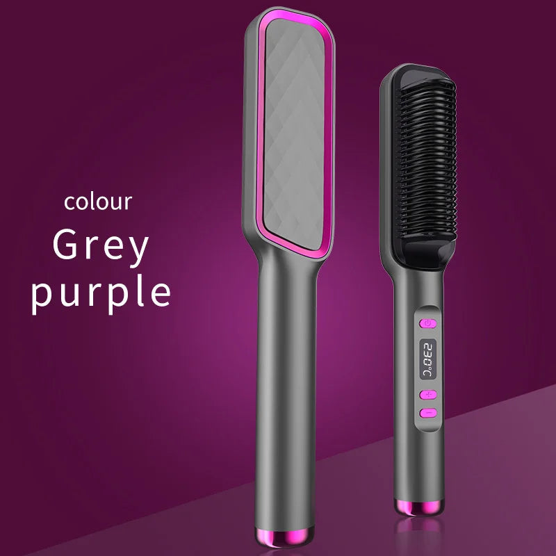 Electric Hot Comb Multifunctional Straight Hair Straightener Comb Negative Ion Anti-Scalding Styling Tool Straightening Brush Stone's Store