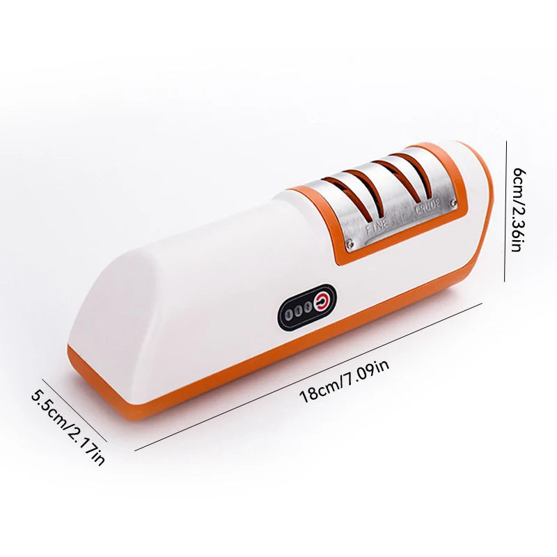 Afilador de Cuchillos Eléctrico de Cocina, Multifuncional Automático Profesional de 4 Velocidades, Accesorios de Cocina