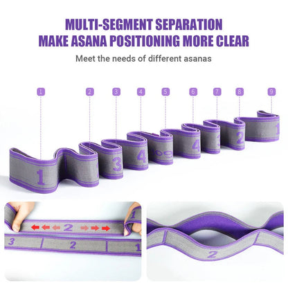 Multi-Section Elastic Yoga Resistance Bands Adult Child Dance Training Gym Home Pilates Exercise Pull Strap Belt Fitness Sport SPORT-1 Store