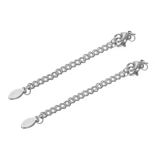 10pcs Gold Stainless Steel Extender Chains with Lobster Clasps for Jewelry Making