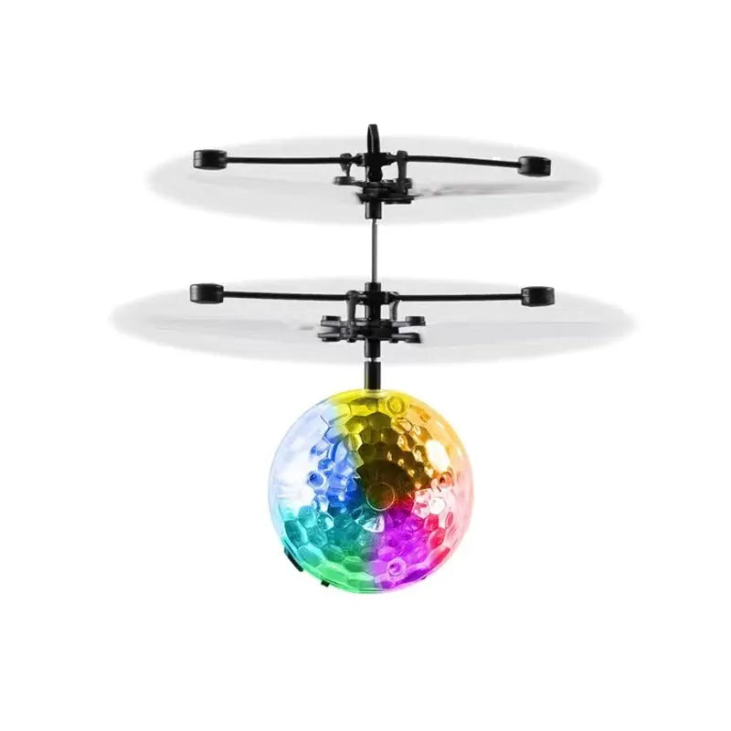Led Light Suspension Crystal Ball Infrared Induction RC Gesture Control Colorful Glowing Toys Unique Gift for Kids Action Time Store