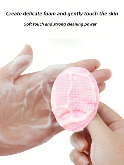 3PC Soft Silicone Face Brush Cleanser and Massager Manual Facial