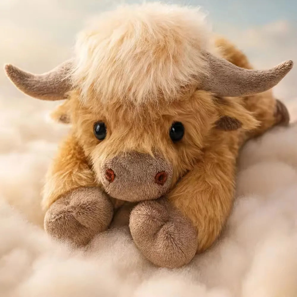 MooHug™ – Peluche de vaca de las Tierras Altas adorablemente suave 💕