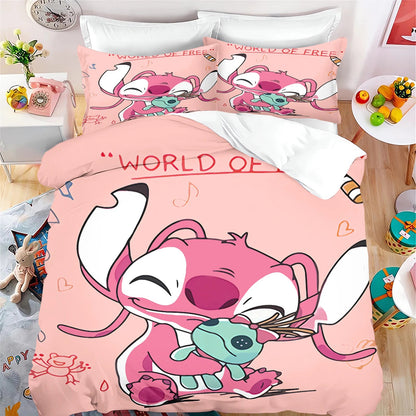 MINISO Cartoon Duvet Cover Set - 3 Pcs, Printed, Home Shop1103502001 Store