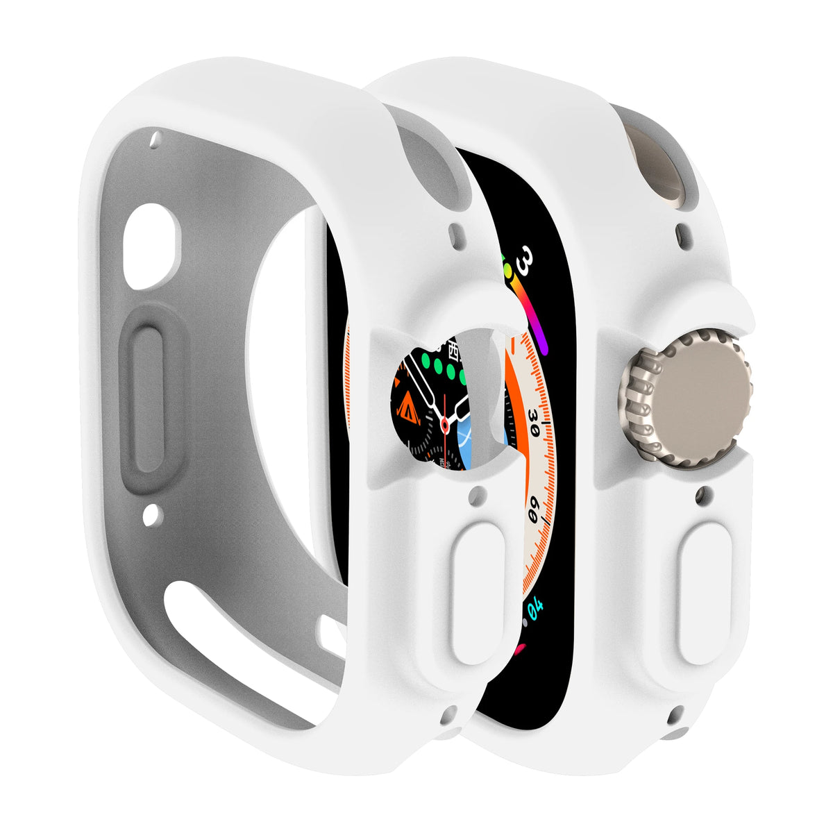 Soft Silicone Case for Apple Watch 8 Ultra 49MM 45mm 42MM 38MM Cover Protection For iWatch series 7 6 5 4 SE 40 44 41mm Bumper