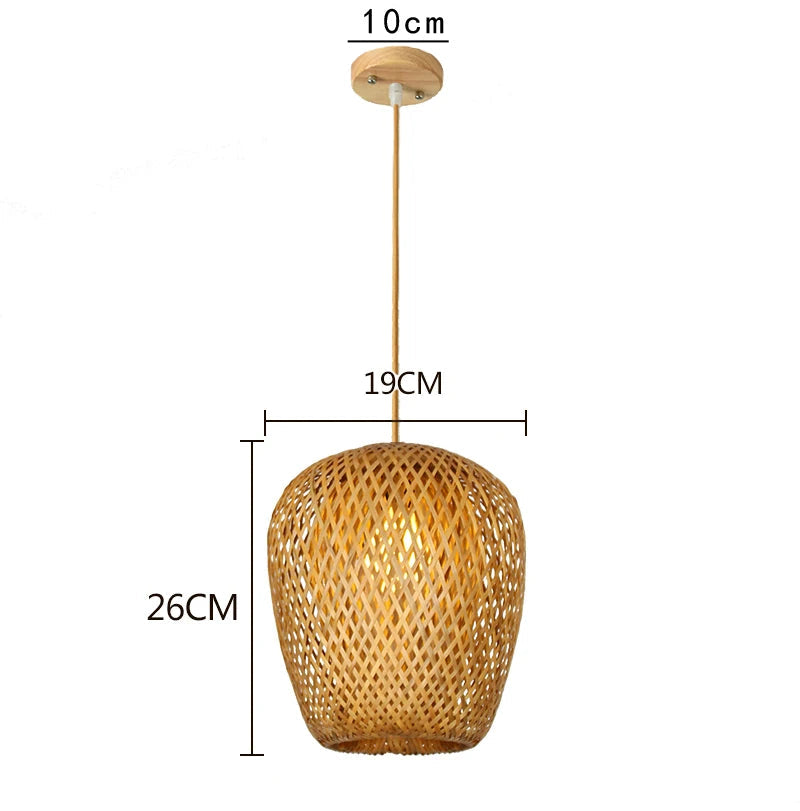 Bamboo Dome Pendant Lamp LSZM Lighing Store