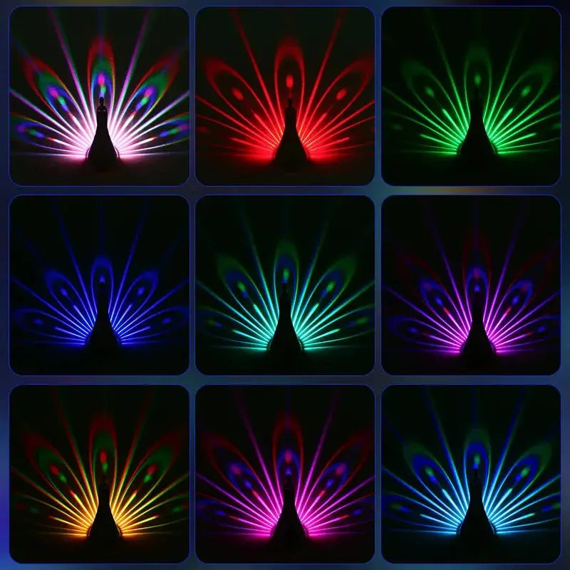 Peacocks Wall Lamp Colorful ambient lighting Modern Creative
