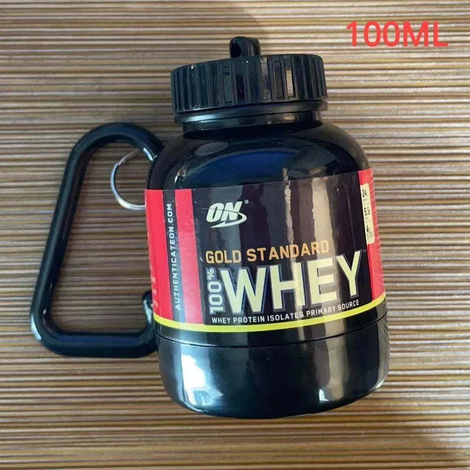 Mini Portable Protein Powder Key Chain