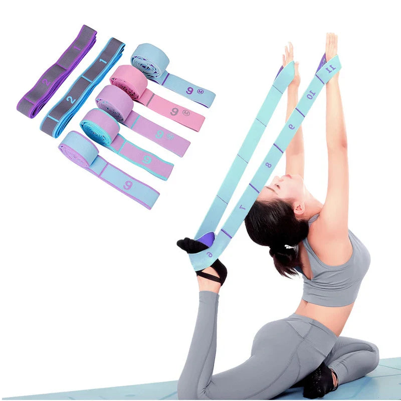 Multi-Section Elastic Yoga Resistance Bands Adult Child Dance Training Gym Home Pilates Exercise Pull Strap Belt Fitness Sport SPORT-1 Store