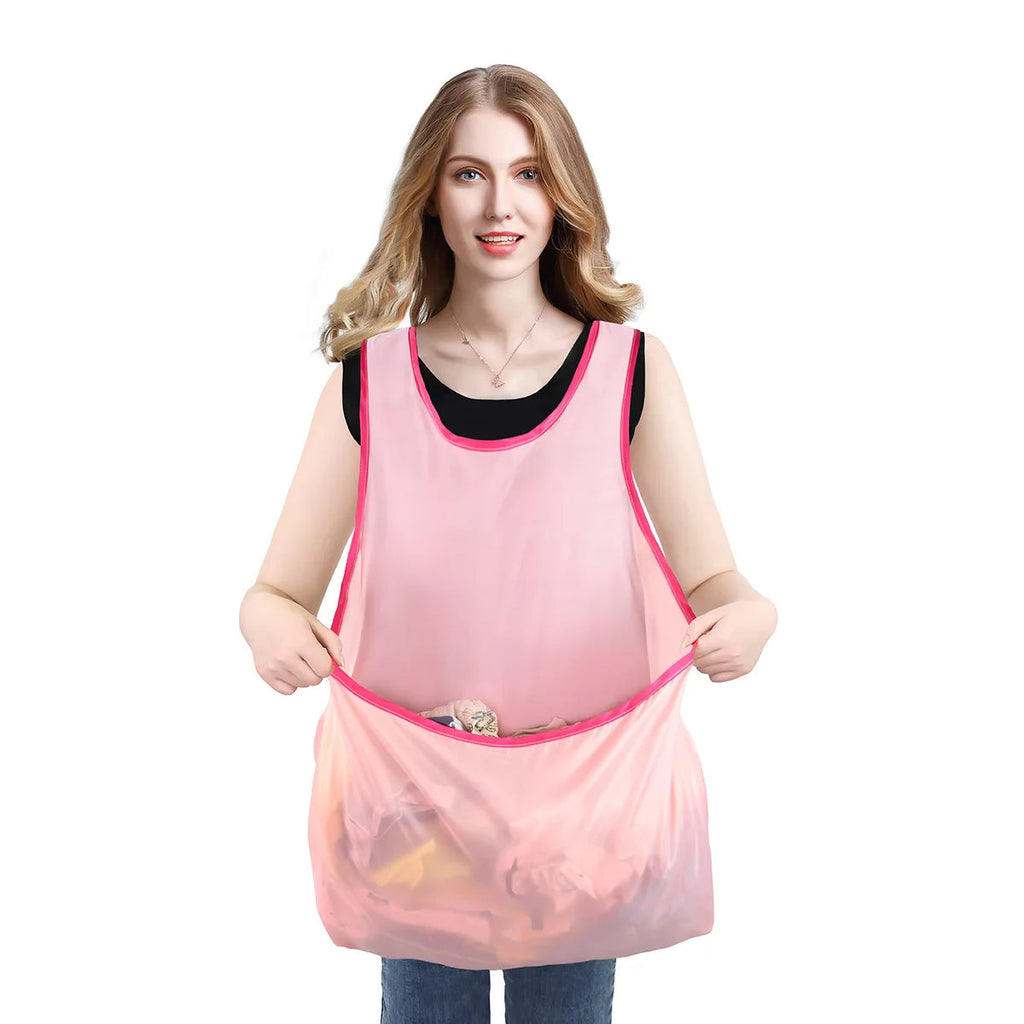 Lazy People Home Balcony Portable Wear Clothes Drying Apron Student Ladies Load Clothes Do Not Bend Over Clothes Drying Apron Stone's Store