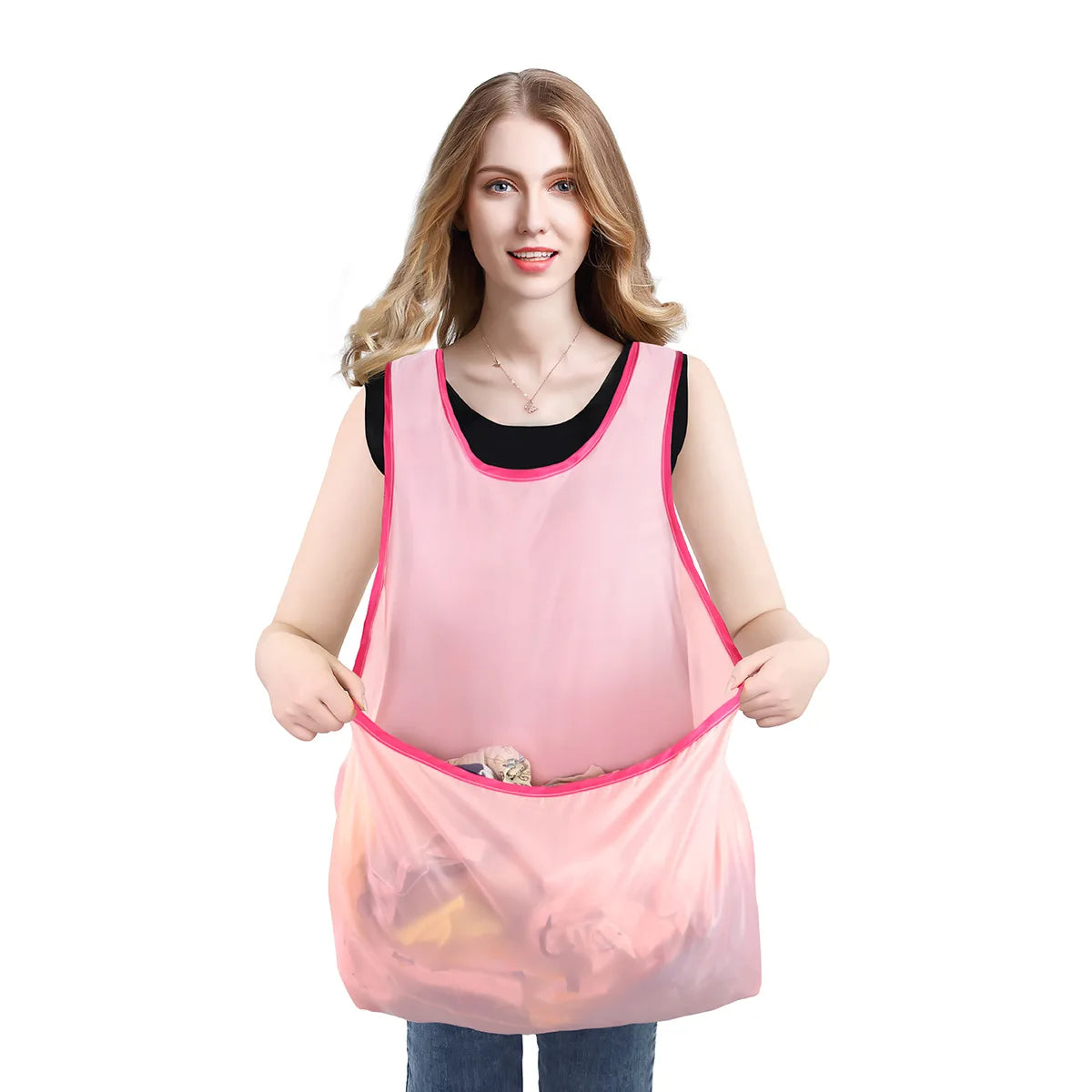 Lazy People Home Balcony Portable Wear Clothes Drying Apron Student Ladies Load Clothes Do Not Bend Over Clothes Drying Apron Stone's Store
