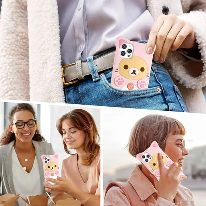 Rilakkuma Cat Bear For iPhone 16 15 14 13 12 11 Pro Max Xs XR 6 7 8 AliExpress