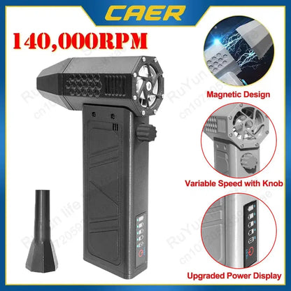 CAER 140,000RPM Air Blower Turbo Jet Fan Electric Power Display