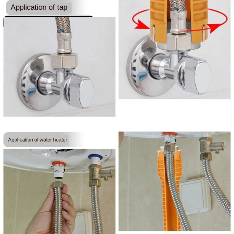 Multi-Functional Sanitary Wrench Pelvic Floor Leading Sleeve Disassembly Faucet Pipe Sink Sanitary Only Installation Tool LSLANSOON Luck House Official Store